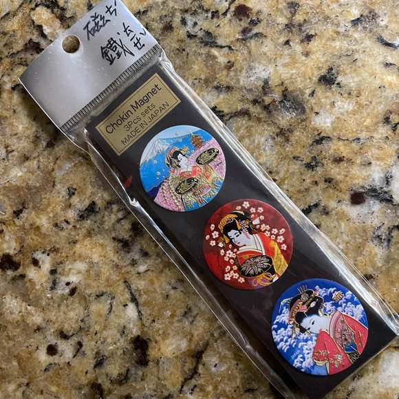 Authentic Japanese Other - Japanese Chokin  gold etched magnets
